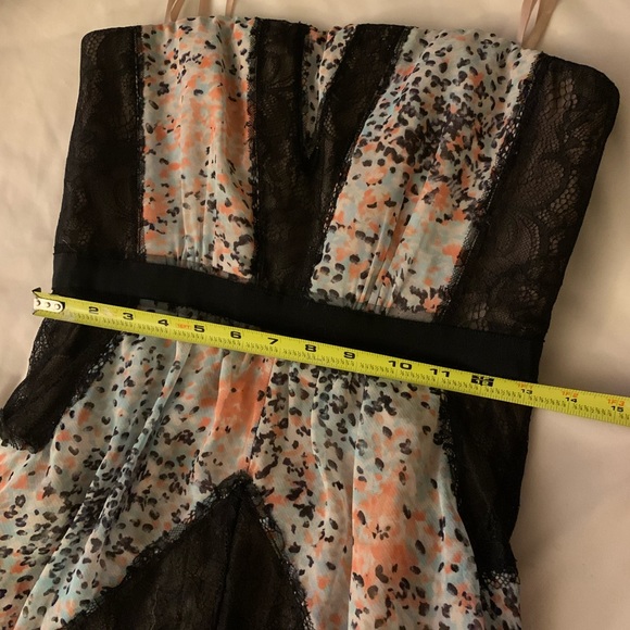 BCBGMaxAzria ELLE Multi Color Strapless Maxi Dress - Picture 5 of 5